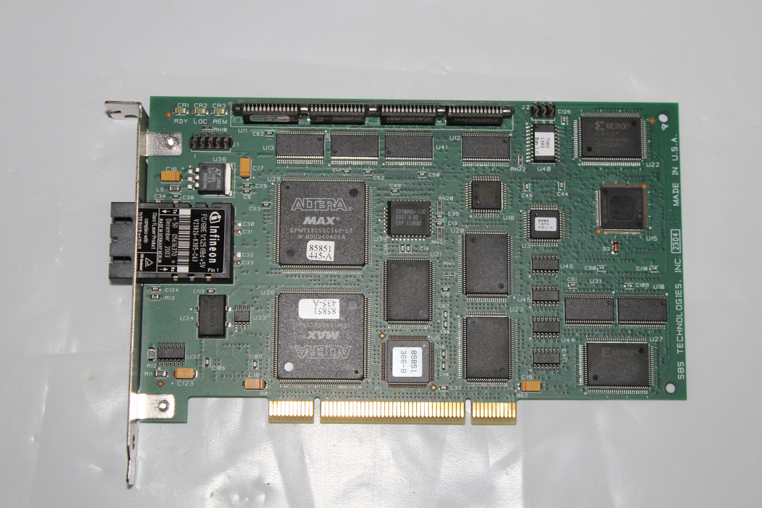 Part #: 85851328 Description: PCB S-BUS SBS FIBER OPTICS PCI BIT3 Brand: HITACHI Type: MRI Accessories