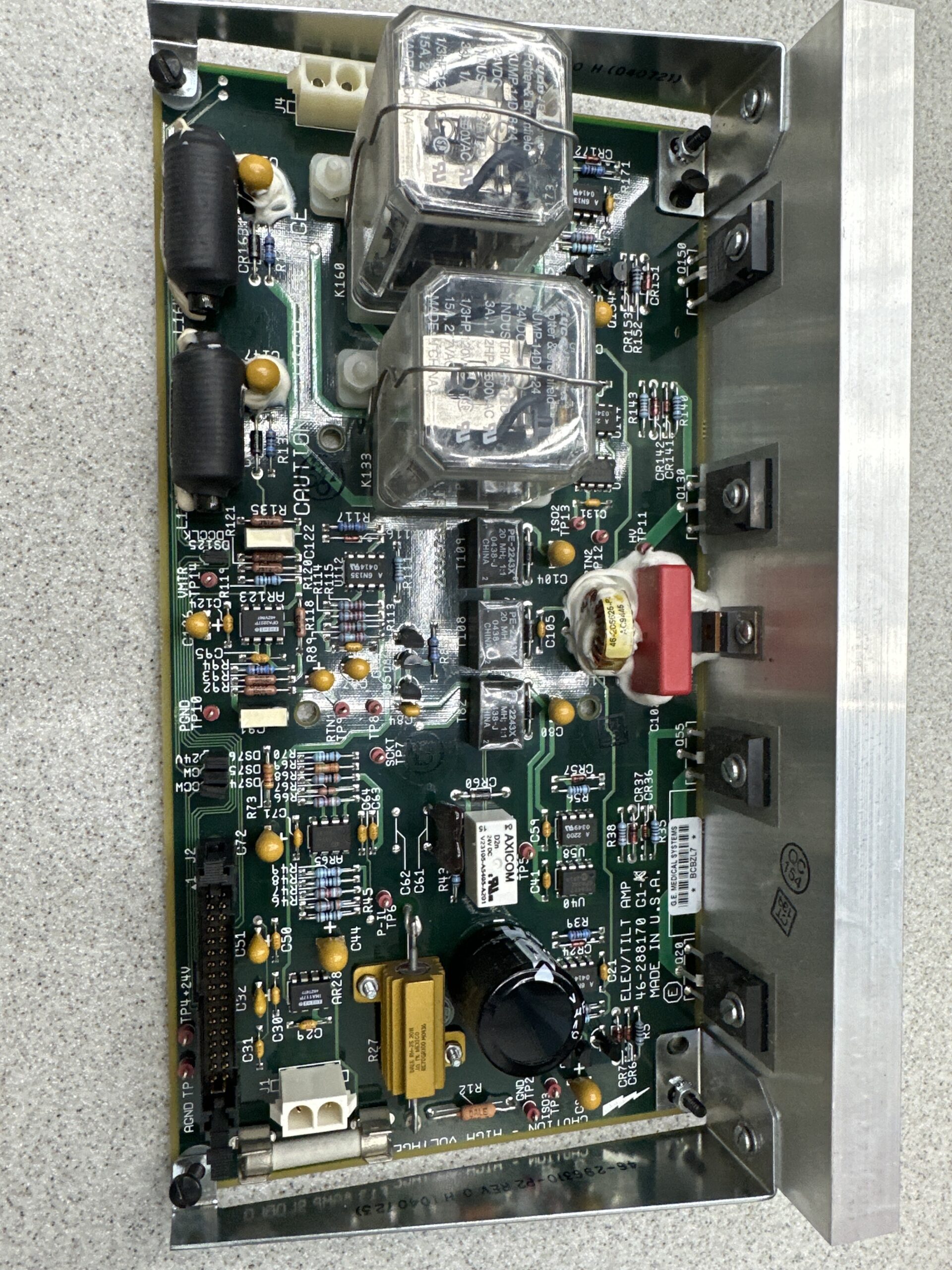 6-288170G1-K ELEV/TILT AMP for GE Healthcare CT Part Number: 46-288170G1-K Description: ELEVATION / TILT AMP Manufacturer: GE Modality: CT Model: Lightspeed