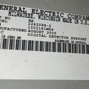 GE Digital Detector Support Assembly 2242088 With GE/AST - Replacement Part