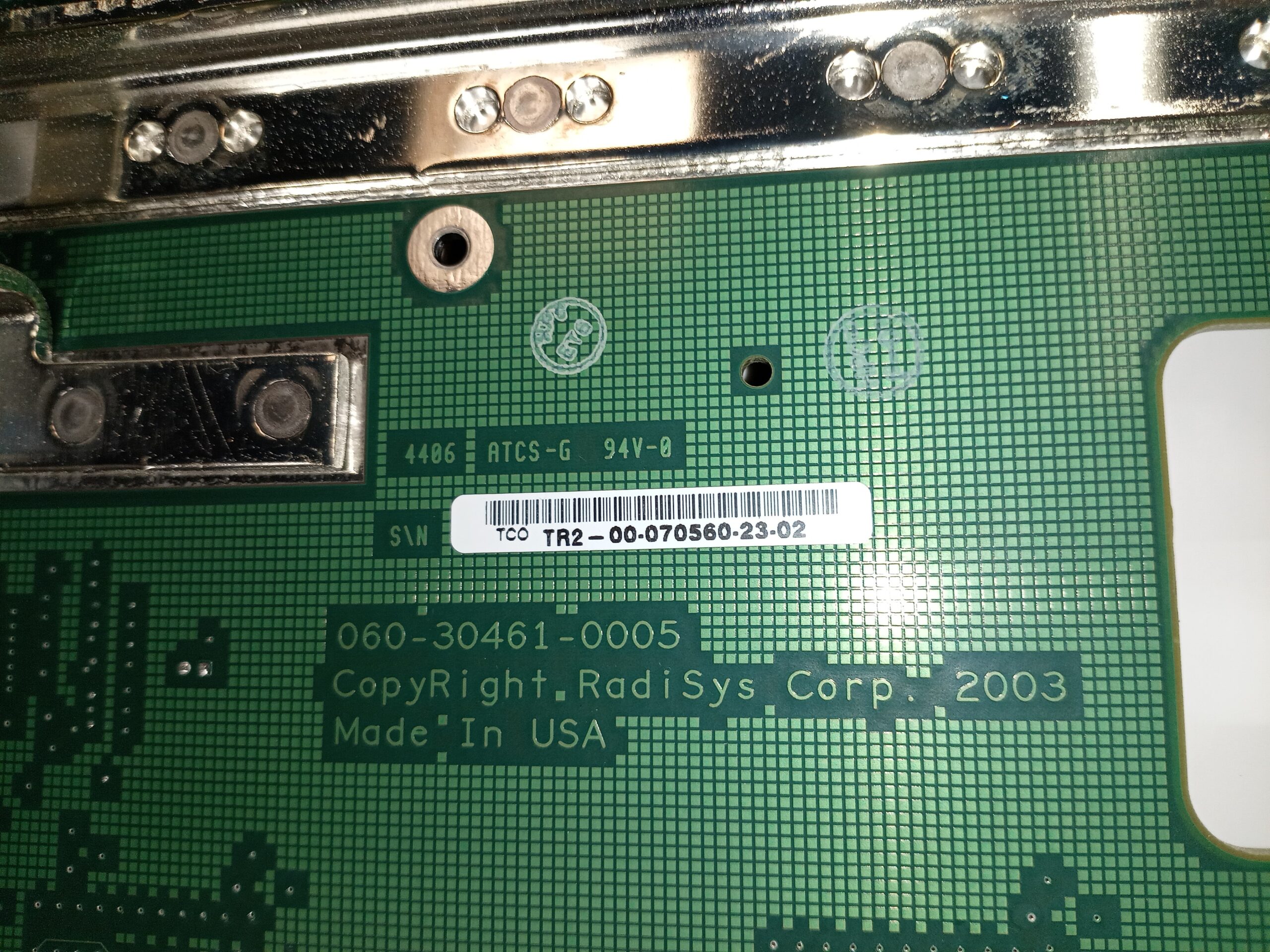 Philips – Cath Lab – Allura Xper FD – RadiSys Backpanel Board – 061-01305-0052