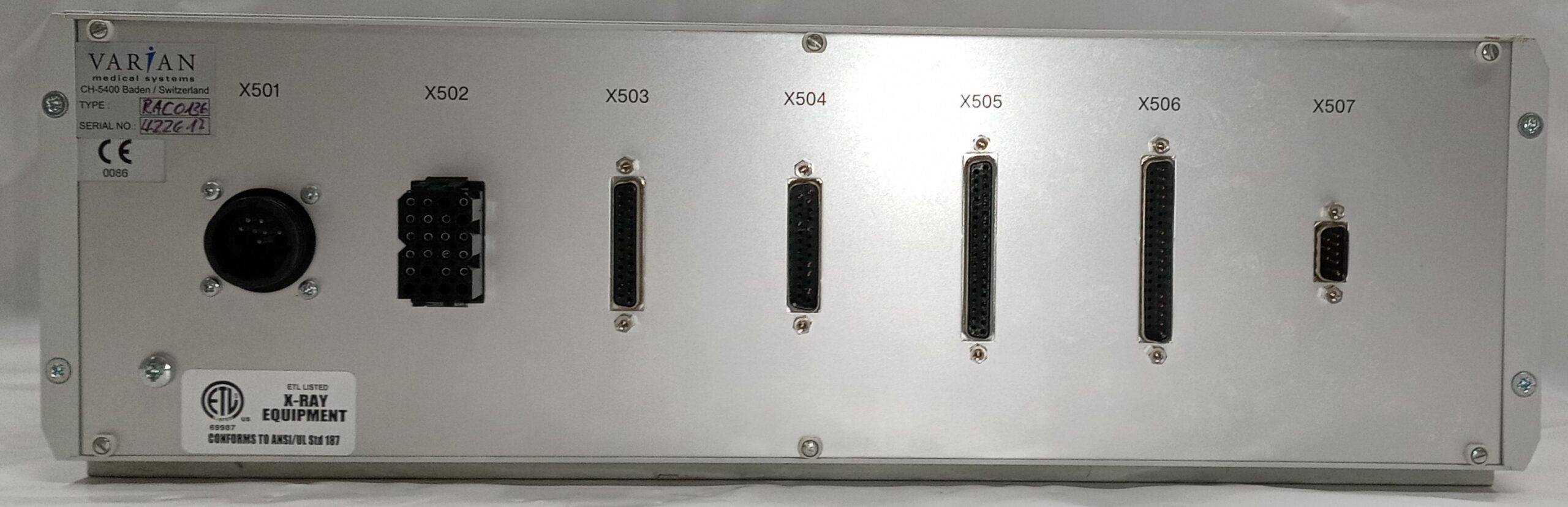 Varian – Linear Accelerator – Retractable Arm Controller Type#: – RAC0136