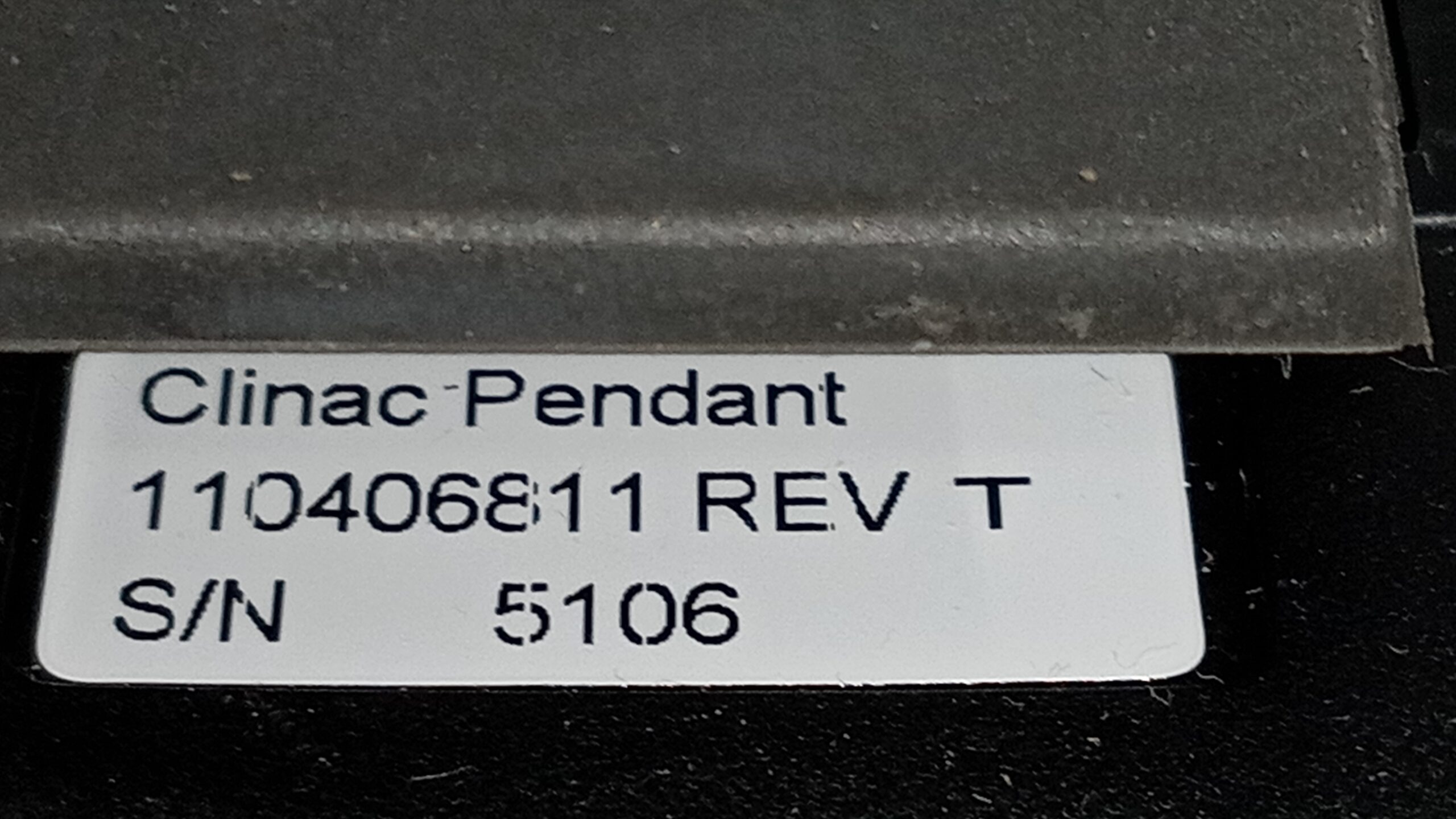 Varian – Linear Accelerator – Clinac Pendant – 110406811 Rev. T