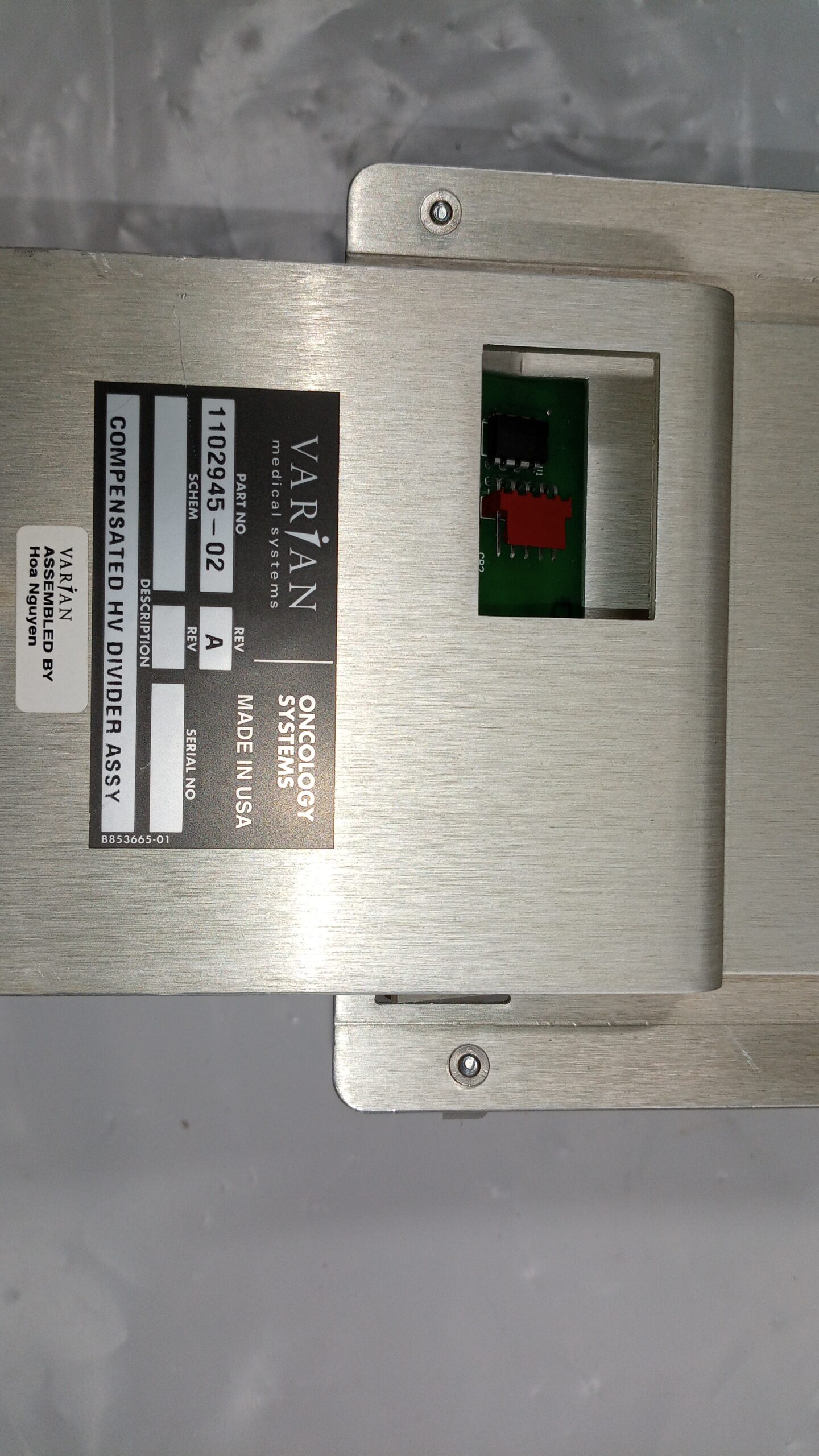 Varian – Linear Accelerator – Compensated HV Divider Assy 110294502 Rev. A – 1102945-02 Rev. A