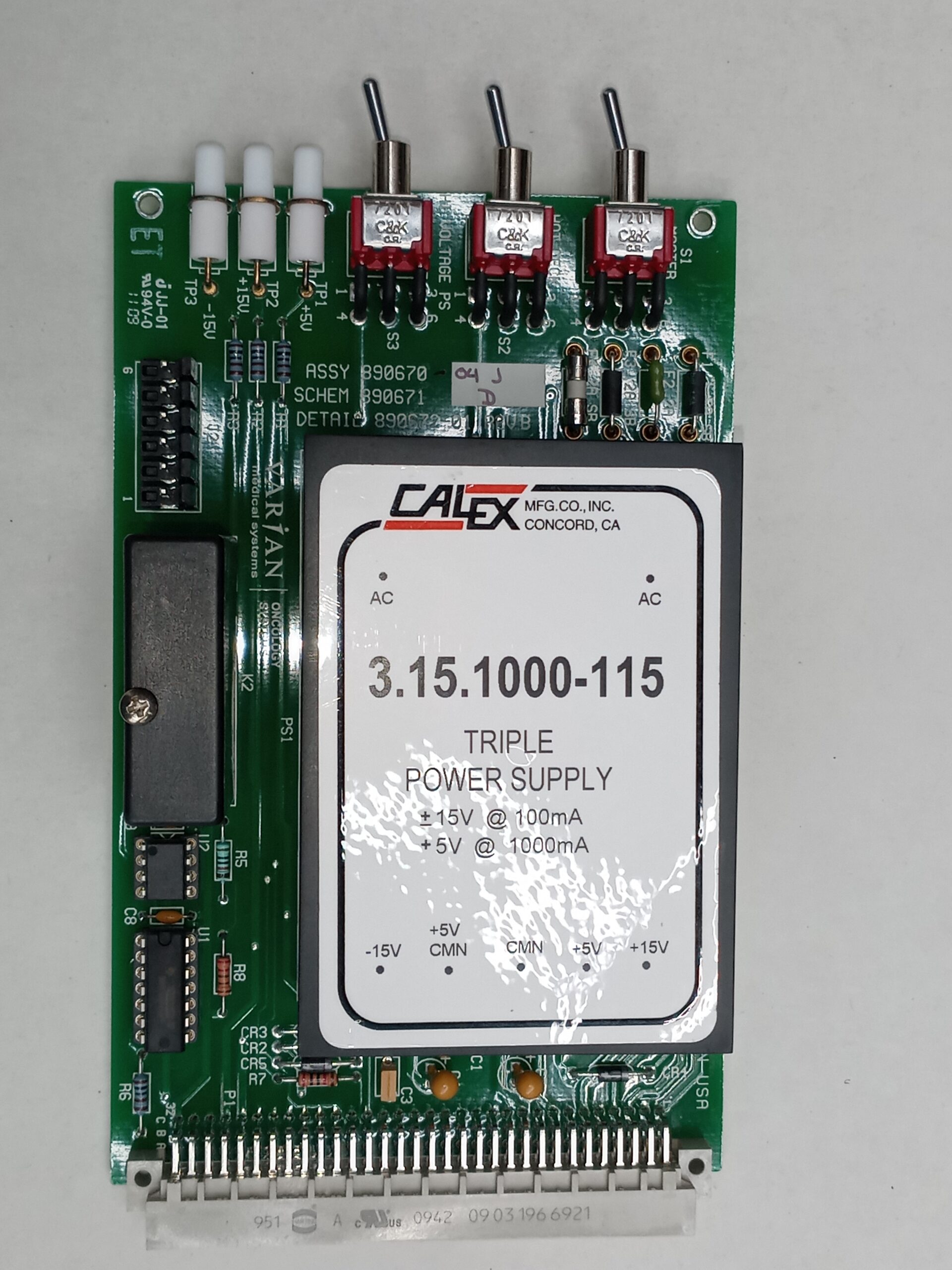 Varian Power Supply Module 89067004 Rev. J – Linear Accelerator